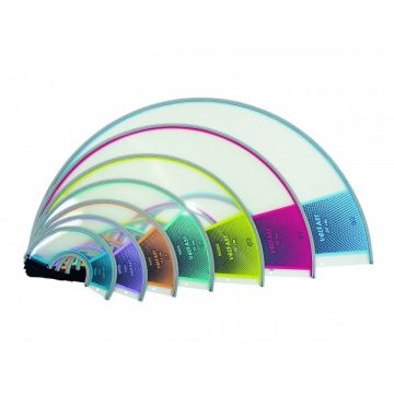 Guler, auto-prindere, VELFAST, Genia, albastru deschis, 7.5 cm