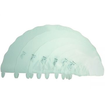 Guler pentru caini GREENCOL, Genia, marime 7.5, TRANSPARENT, 1 buc