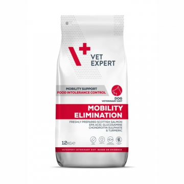 Hrana dietetica pentru caini cu afectiuni de mobilitate Vet Expert Mobility Elimination Dog, 12 kg
