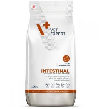 Hrana dietetica pentru caini cu afectiuni intestinale Vet Expert Intestinal Dog, 12 kg