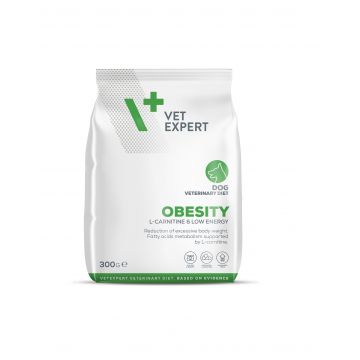 Hrana dietetica pentru caini cu obezitate Vet Expert Obesity Dog, 300 g