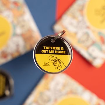 Pandantiv digital pentru recuperarea animalelor de companie, plastic, impermeabil, 5 cm x 3 cm