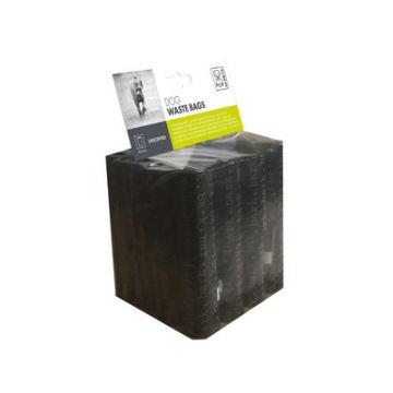 Saci menajeri pentru caini, negru, set 32 x 15 buc