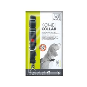 Zgarda cu sistem de semi-choke, neagra, reglabila, 2.5 cm x 51-71 cm, marime XL