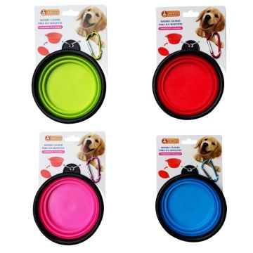 Castron silicon pliabil cu carabina 13/9/6 cm