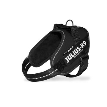 Ham ergonomic K9 Power, negru, impermeabil, reflectorizant, 40-53 cm