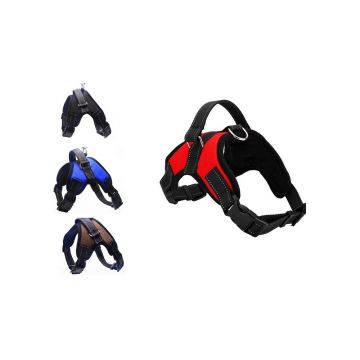 Ham ergonomic, negru, cu insertie textila, dimensiuni 45-54 cm