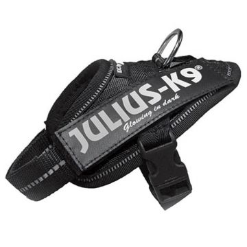 Ham K9 Power Baby, negru, ergonomic, impermeabil, 33-45 cm