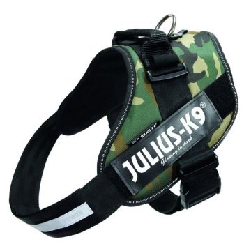 Ham K9 Power, camuflaj, ergonomic, impermeabil, 63-85 cm, pentru caini cu greutate de 23-30 kg