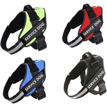 Ham Service Dog, negru, ergonomic cu insertie de silicon, dimensiuni 70-93 cm