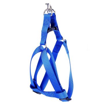 Ham textil, albastru, pentru caini de talie mica, 30-40 cm x 1 cm