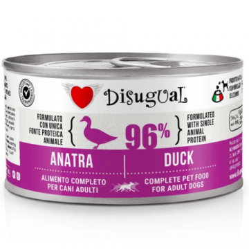 Hrana umeda pentru caini Disugual Dog Monoprotein Rata, Set 5 X 150g