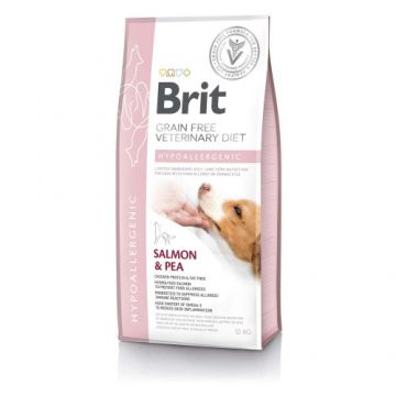 Hrana uscata hipoalergenica pentru caini Brit Grain Free VD Hypoallergenic, 12 kg