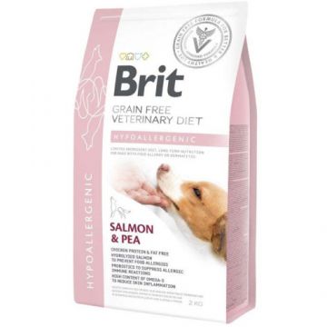 Hrana uscata hipoalergenica pentru caini Brit Grain Free VD Hypoallergenic, 2 kg