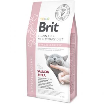 Hrana uscata hipoalergenica pentru pisici Brit Grain Free VD Hypoallergenic, 5 kg