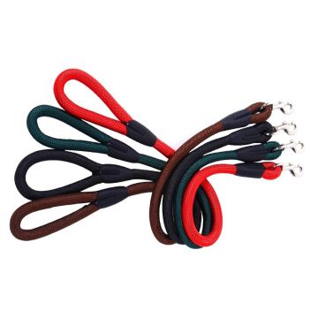 Lesa cordelina, neagra, recomandata pentru caini de talie mare, lungime 0.90 m, grosime 18 mm