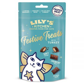 Lily's Kitchen Cat Christmas Turkey Pillow Treats 60 g
