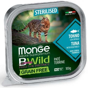 Monge BWild Pate Sterilised Cat - Hrana umeda super-premium - Ton - 100g