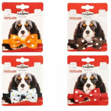 Papion pentru câini cu fundita cu buline reglabila Camon