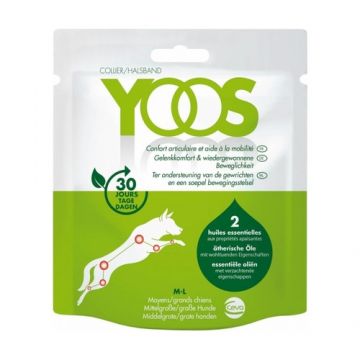 Zgarda cu uleiuri esentiale pentru caini, neagra, dimensiune L