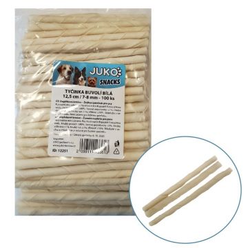 Baton rasucit alb Ø 7-8 mm/ 100 buc