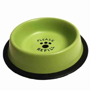 Castron metalic antiderapant verde 0,76 litri