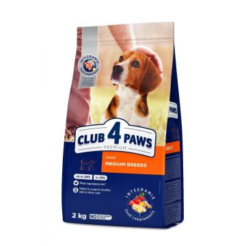 Club 4 Paws Adult Mediu - Hrana uscata premium - Pui - 2kg
