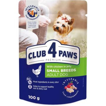 Club 4 Paws Adult Mini - Hrana umeda premium - Pui - 100g