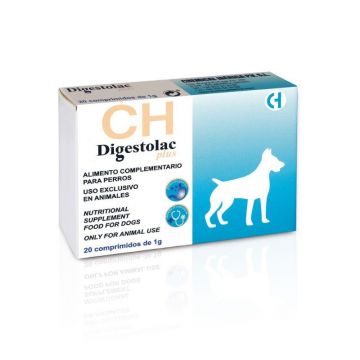 Digestolac Plus - Supliment digestiv pentru caini , Pachet 2 X 20 cpr