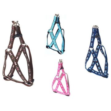 Ham textil, roz, pentru caini de talie mica, 30-40 cm x 10 mm