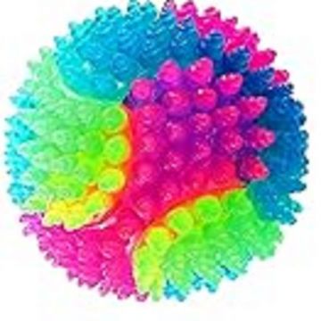 Jucarie minge dental cu led Ø 7,5 cm