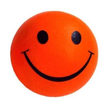 Jucarie minge plina Emoji Ø 5,7 cm portocalie