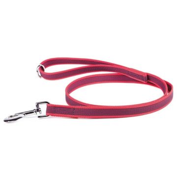 Lesa J-K9 dresaj, rosie, antiderapanta, lungime 2 x 220 cm, pentru caini cu greutate de pana la 50 kg
