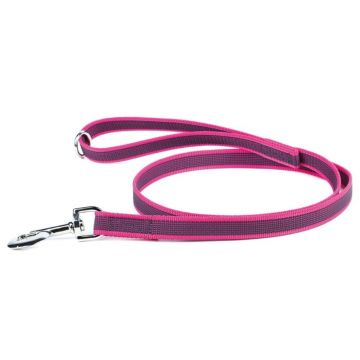 Lesa J-K9 dresaj, roz, antiderapanta, lungime 2 x 220 cm, pentru caini cu greutate de pana la 50 kg