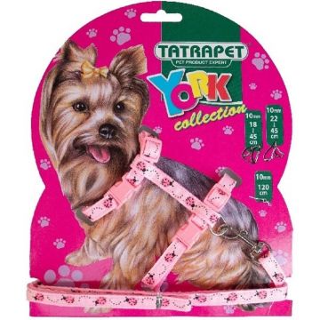 Lesa si ham textil York, roz, 10 mm