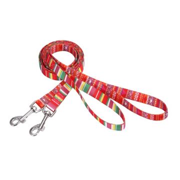 Lesa textila, diverse culori, latime 19 mm, lungime 1.2 m, pentru caini de talie medie