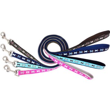 Lesa textila pentru caini de talie medie, diverse culori, latime 2 cm, lungime 1.2 m