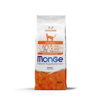 Monge Natural Superpremium Monoprotein Sterilised Cat - Rata - 10kg