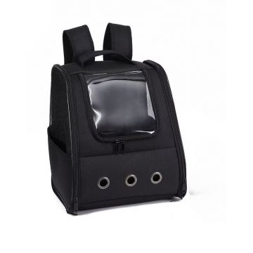 Rucsac Pentru Transport Pisici, 4Dog Deluxe, Negru, Oxford 32x28x37 cm