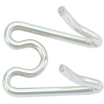 Zala metalica pentru prelungire zgarda de forta, argintie, din otel de inalta rezistenta, grosime 4 mm