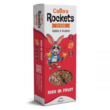 Calibra Rockets Sticks Rabbits & Rodents Fruits 120 g
