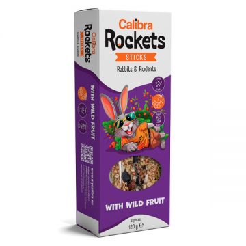 Calibra Rockets Sticks Rabbits & Rodents Wild Fruit 120 g