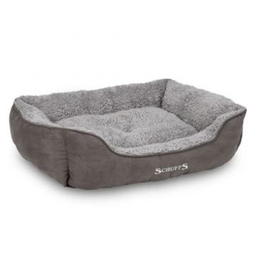 Culcus gri pentru caini Scruffs Cosy masura L 75x50 cm