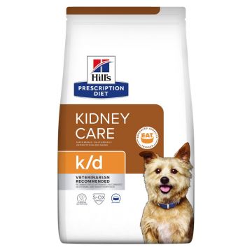 Hrana pentru caini cu insuficienta renala Hill's Prescription Diet Kidney Care K/D, 4 kg