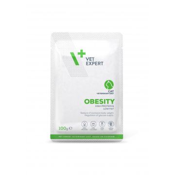 Hrana umeda pentru pisici Vet Expert Obesity, 10 x 100g