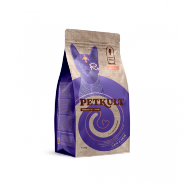 Hrana uscata Petkult Probiotic Care Hair & Skin Fresh pentru pisici cu Somon 2kg