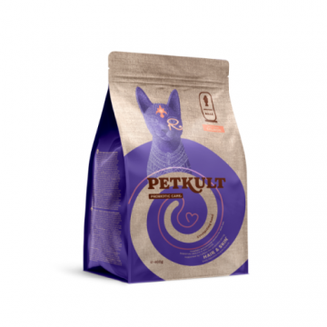 Hrana uscata Petkult Probiotic Care Hair & Skin Fresh pentru pisici cu Somon 400gr