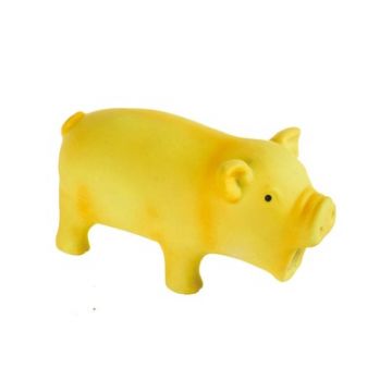 Jucarie din cauciuc moale pentru caini, porc REMY Pigs M-PETS, 13,5x5,5x7,5 cm