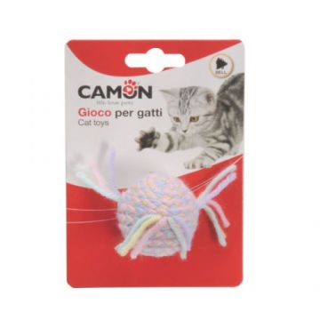 Jucarie pentru pisici Camon Minge cu clopotel 4 cm