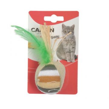 Jucarie pentru pisici Camon Minge cu pene